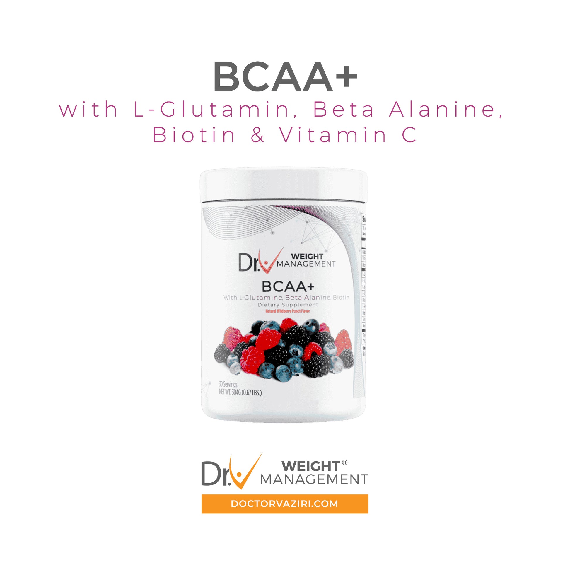 BCAA+ with L-Glutamine, Beta Alanine, Biotin & Vitamin C