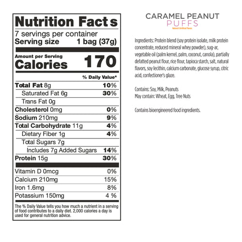 Caramel Peanut Puffs