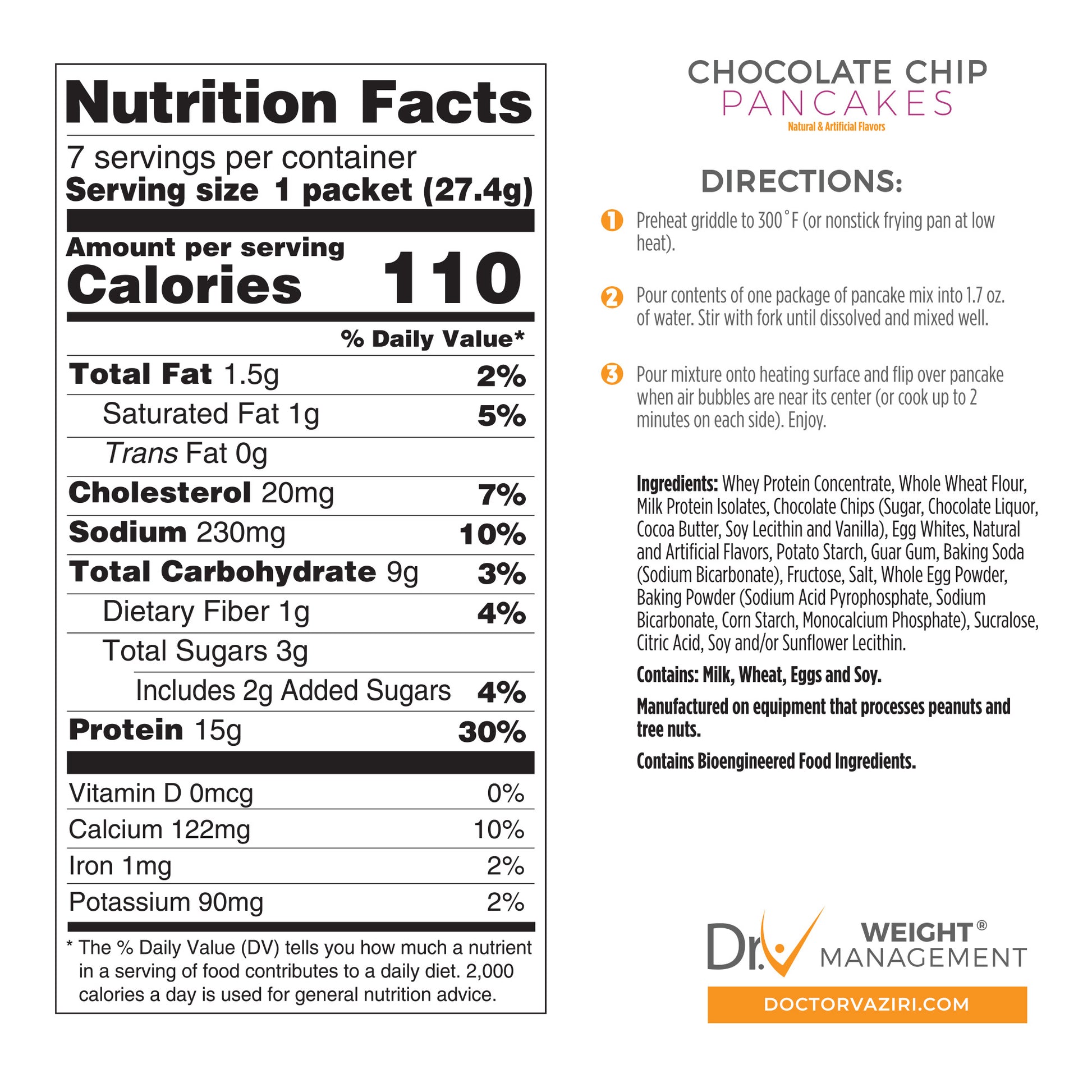 Chocolate Chip Pancake Mix