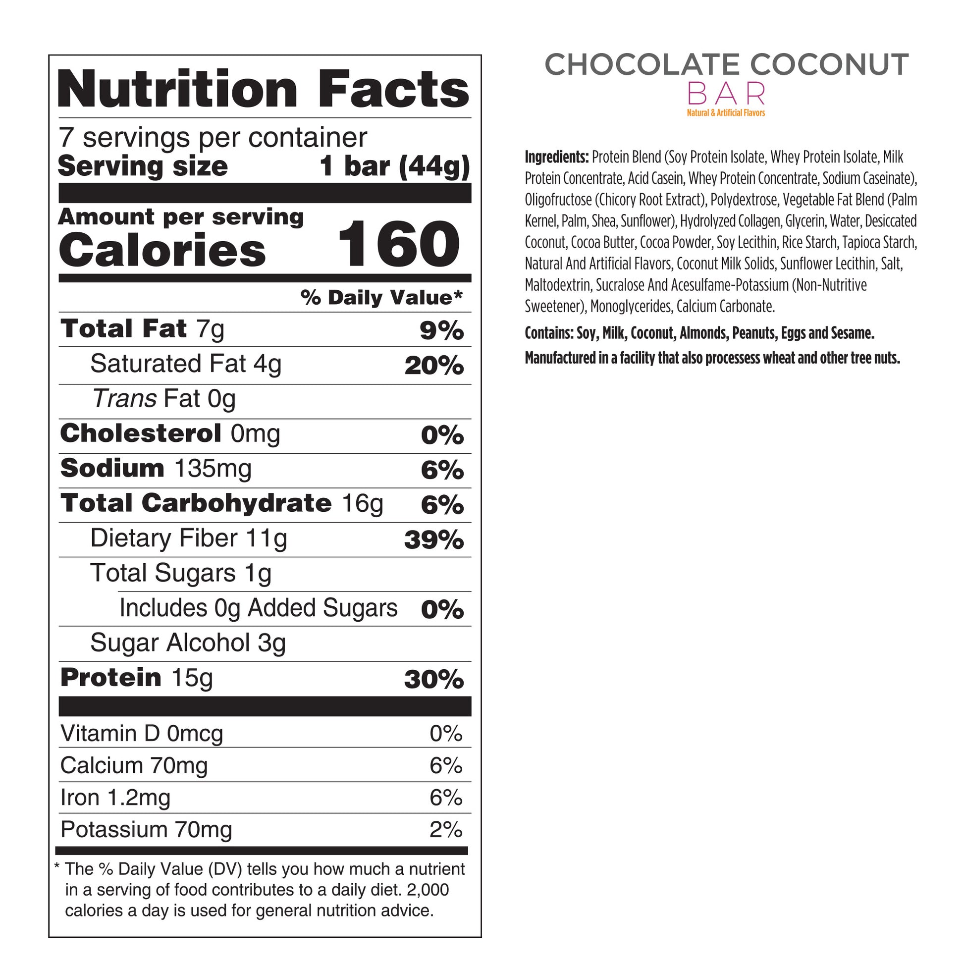 Chocolate Coconut Bar