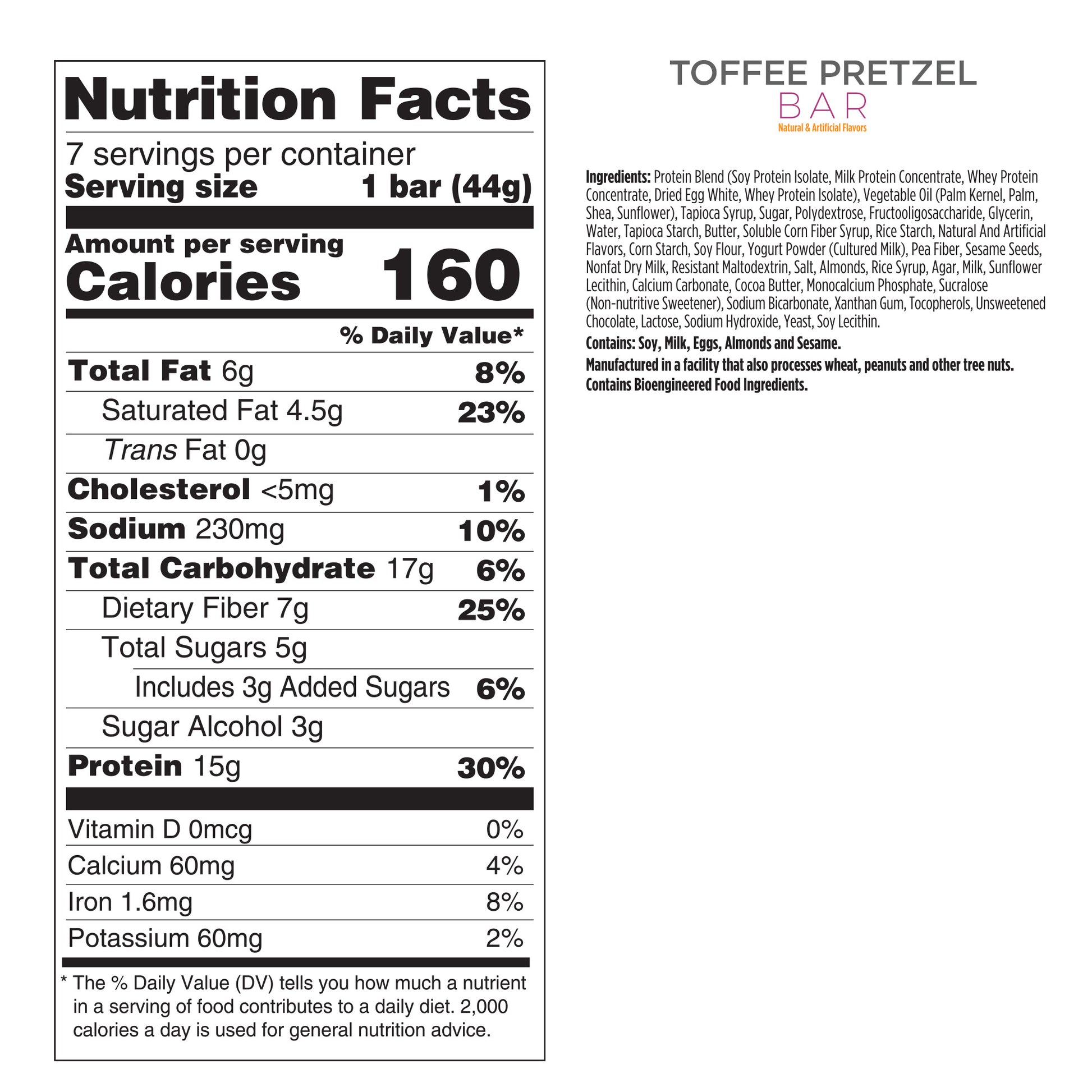 Toffee Pretzel Bar