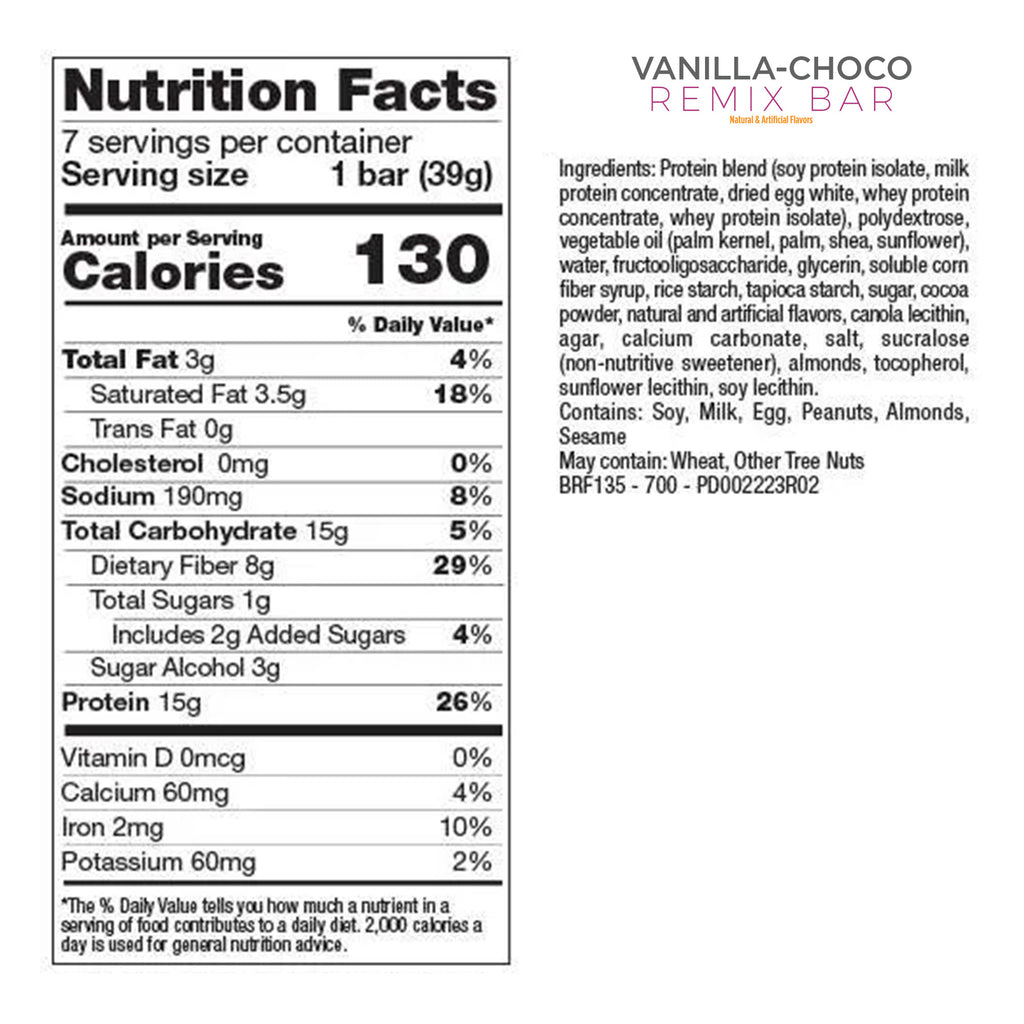 Vanilla-Choco Remix Bar